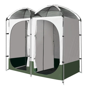 Weisshorn Double Camping Shower Toilet Tent Outdoor Portable Change Room - SportZone.co.nz