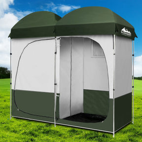 Weisshorn Double Camping Shower Toilet Tent Outdoor Portable Change Room - SportZone.co.nz