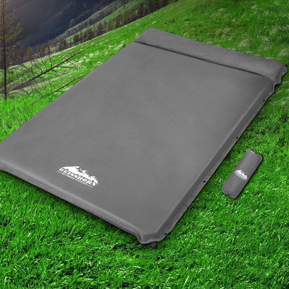 Weisshorn Self Inflating Mattress - Grey - SportZone.co.nz