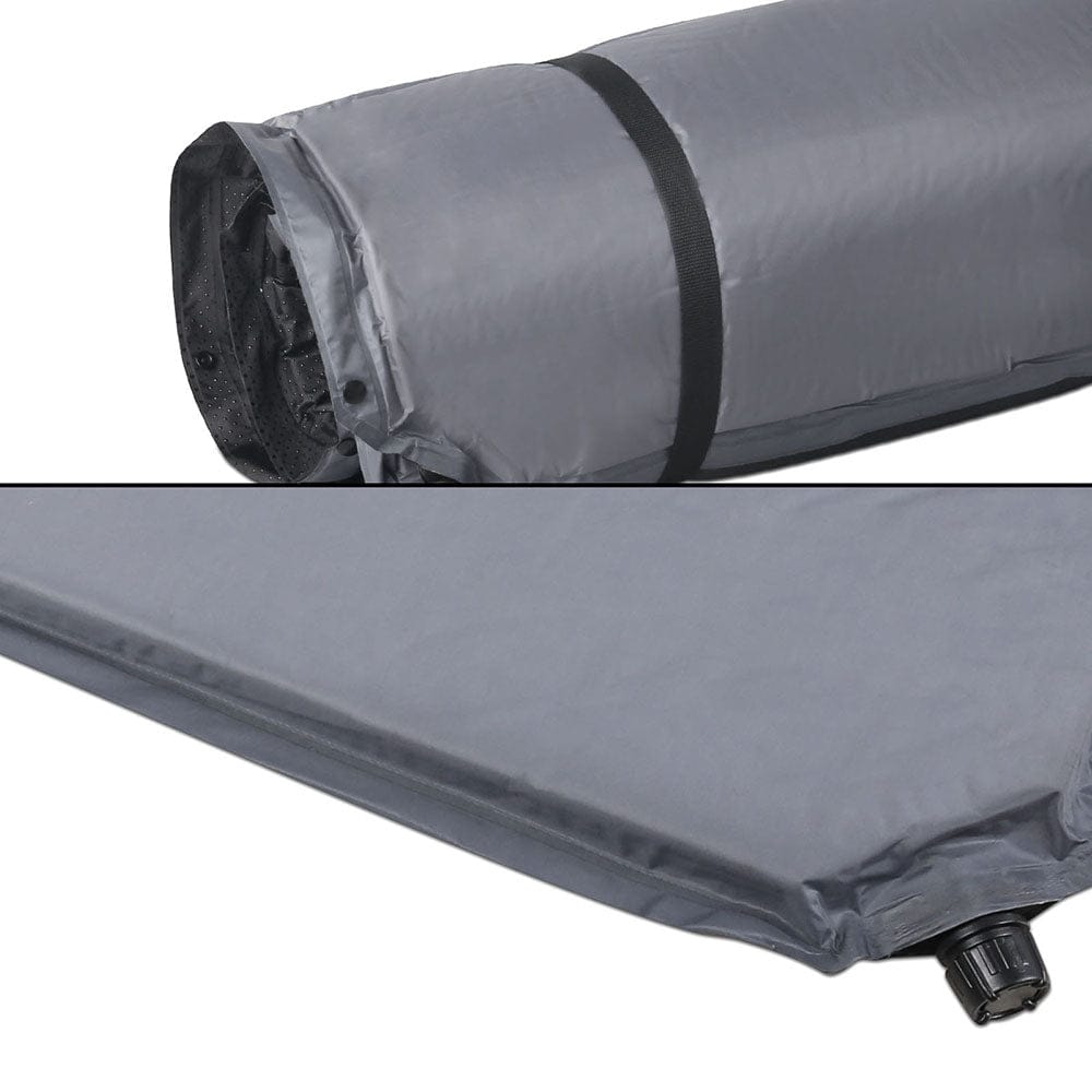 Weisshorn Self Inflating Mattress - Grey - SportZone.co.nz