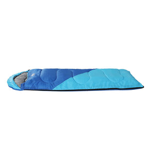 Weisshorn Sleeping Bag Kids Single 172cm Thermal Camping Hiking Blue - SportZone.co.nz