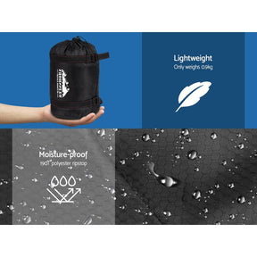 Weisshorn Sleeping Bag Single Thermal Camping Hiking Tent Blue 0°C - SportZone.co.nz